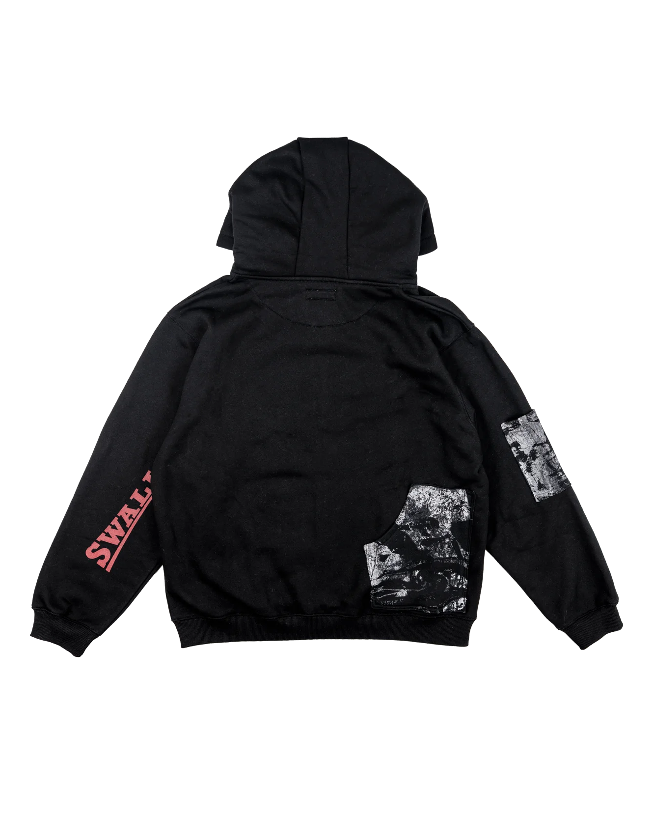DESTROY RACISM (SWALLOW YOUR PRIDE) APPLIQUE HOODIE