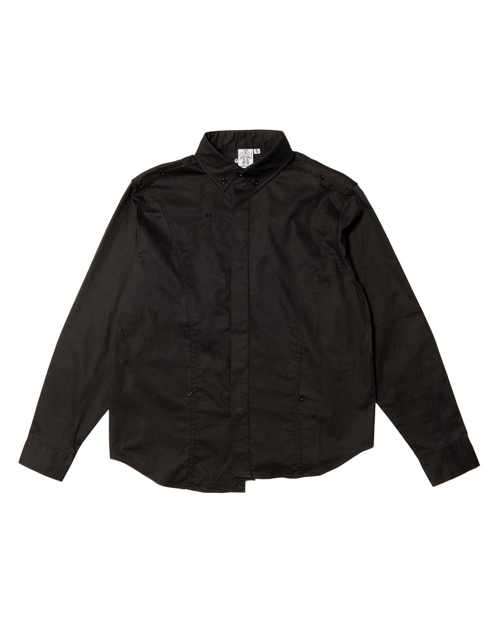 ASAU WRAP SHIRT BLACK